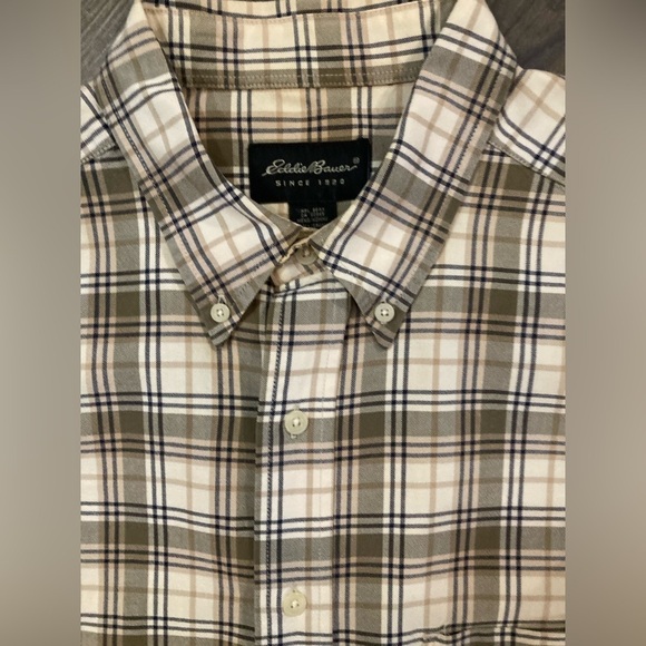 Eddie Bauer Men’s Large Tall Short Sleeve Button Down Shirt - Picture 1 of 4